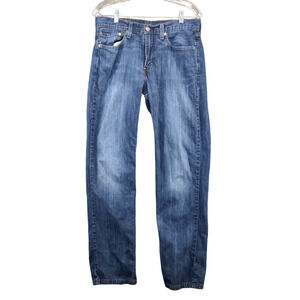 Levi's Men's 514 Jeans Blue 32x32 5-Pocket Whisker Medium Wash